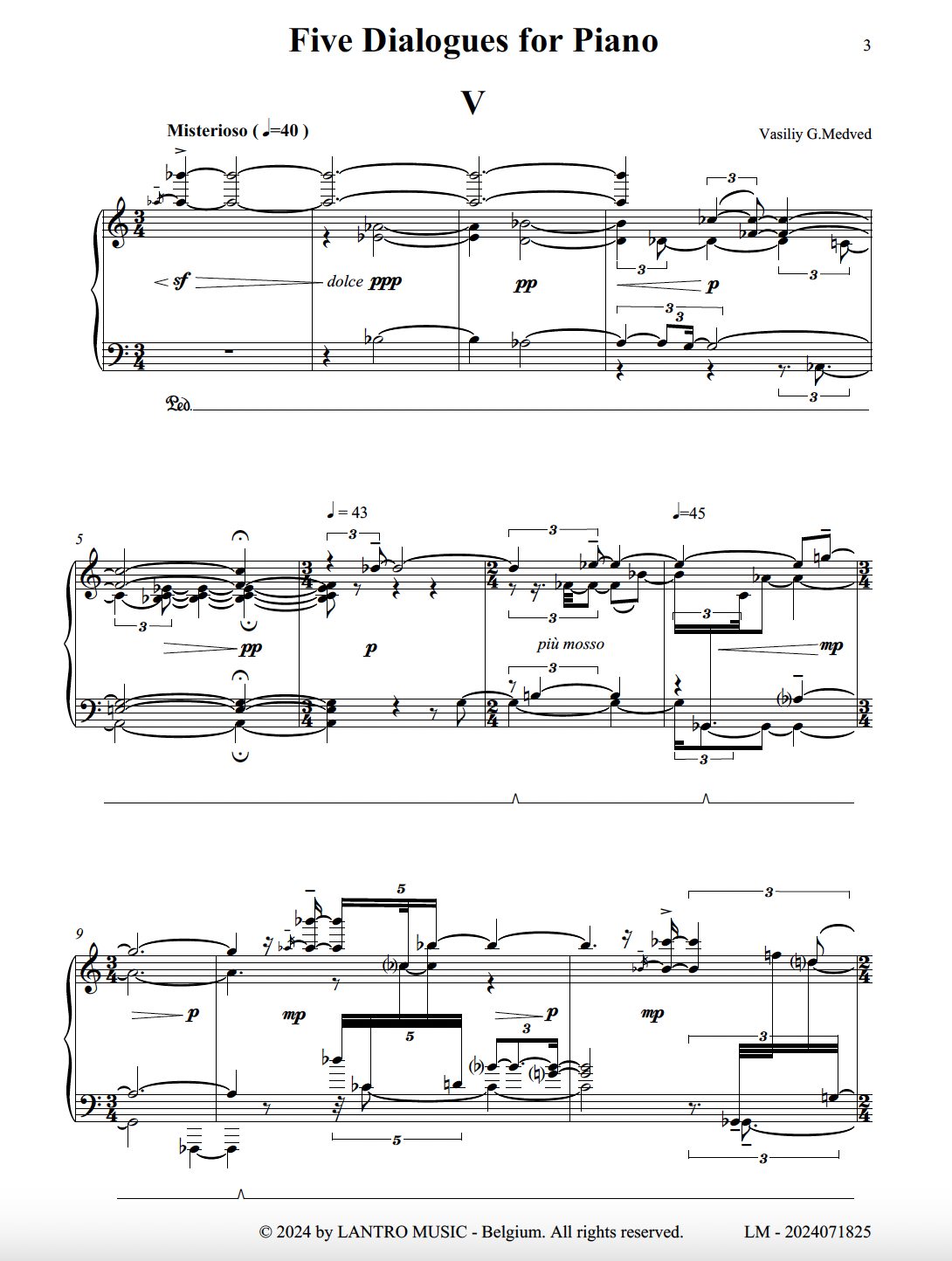 Five Dialogues for piano-Medved- part 5